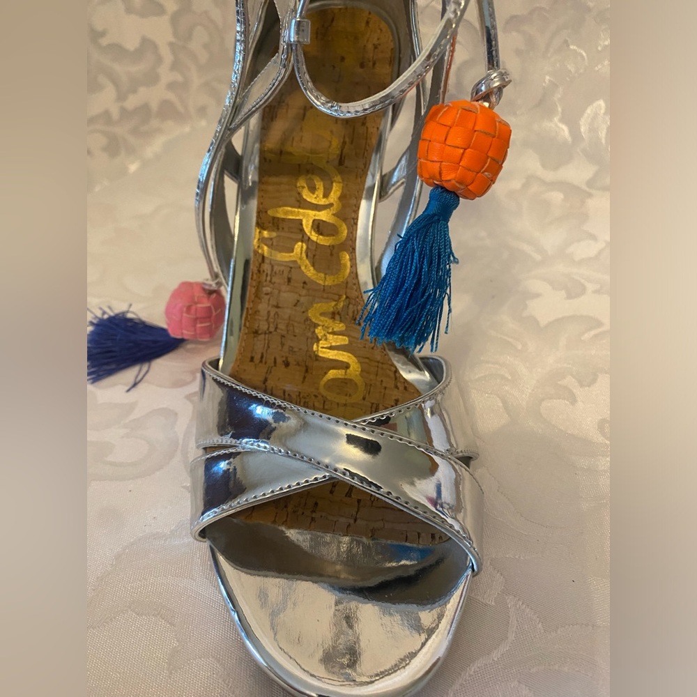 Sam Edelman Azela, Tassel Lace-Up Sandal, Size 8 - Picture 12 of 12